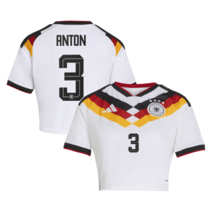 Kürzer geschnittenes Deutschland 26 Replica Heimtrikot mit Aufdruck Anton 2