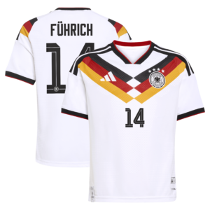 Authentisches Deutschland 26 Heimtrikot - Kinder mit Aufdruck Führich 14