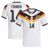Authentisches Deutschland 26 Heimtrikot mit Aufdruck Führich 14