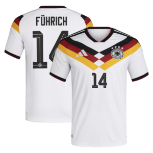 Authentisches Deutschland 26 Heimtrikot mit Aufdruck Führich 14
