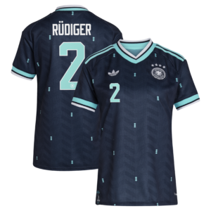DFB Auswärtstrikot 2026 - Frauen mit Aufdruck Rüdiger 2