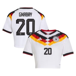 Kürzer geschnittenes Deutschland 26 Replica Heimtrikot mit Aufdruck Gnabry 20