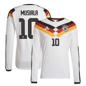 Deutschland 26 Authentic langärmeliges Heimtrikot  mit Aufdruck Musiala 10