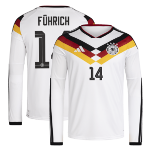 Deutschland 26 Home Replica Langarmtrikot mit Aufdruck Führich 14
