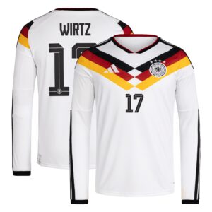 Deutschland 26 Home Replica Langarmtrikot mit Aufdruck Wirtz 17