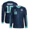 DFB Auswärtstrikot 2026 - Langarm mit Aufdruck Brown 18