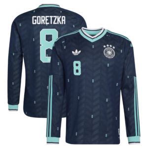 DFB Long Sleeve Auswärtstrikot Authentic 2026 mit Aufdruck Goretzka 8