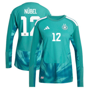 Deutschland 26 Authentic Langärmeliges Torwart-Heimtrikot - Frauen mit Aufdruck Nübel 12
