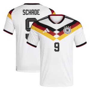 Deutschland 26 Heimtrikot mit Aufdruck Schade 9