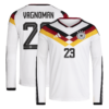 Deutschland 26 Home Replica Langarmtrikot mit Aufdruck Vagnoman 23