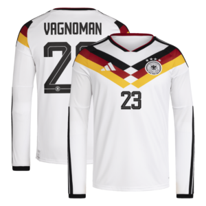 Deutschland 26 Home Replica Langarmtrikot mit Aufdruck Vagnoman 23