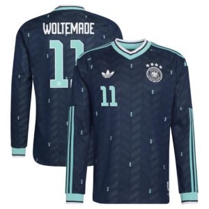 DFB Long Sleeve Auswärtstrikot Authentic 2026 mit Aufdruck Woltemade 11