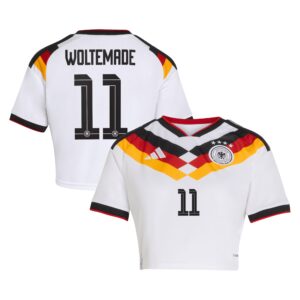 Kürzer geschnittenes Deutschland 26 Replica Heimtrikot mit Aufdruck Woltemade 11