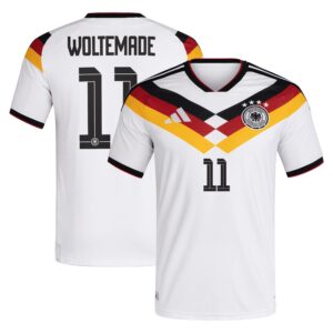 Authentisches Deutschland 26 Heimtrikot mit Aufdruck Woltemade 11