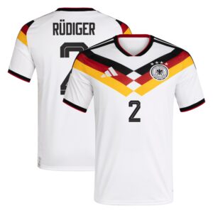 Deutschland 26 Heimtrikot mit Aufdruck Rüdiger 2