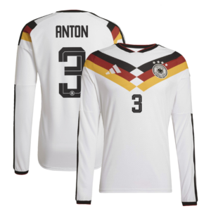 Deutschland 26 Authentic langärmeliges Heimtrikot  mit Aufdruck Anton 2