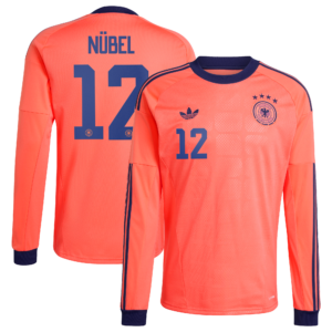 Deutsches Nationalmannschaft Auswärts-Torwarttrikot 2026 - Langarm mit Aufdruck Nübel 12