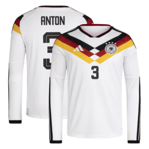 Deutschland 26 Home Replica Langarmtrikot mit Aufdruck Anton 2