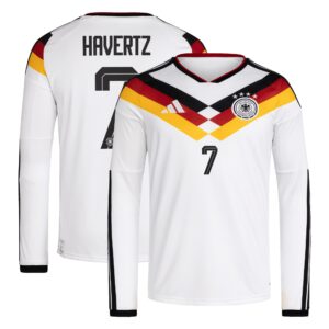 Deutschland 26 Home Replica Langarmtrikot mit Aufdruck Havertz 7