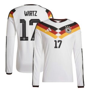 Deutschland 26 Authentic langärmeliges Heimtrikot  mit Aufdruck Wirtz 17
