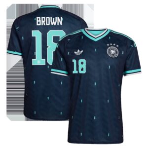 DFB Auswärtstrikot 2026 mit Aufdruck Brown 18