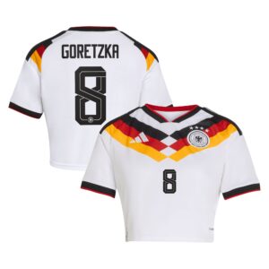Kürzer geschnittenes Deutschland 26 Replica Heimtrikot mit Aufdruck Goretzka 8