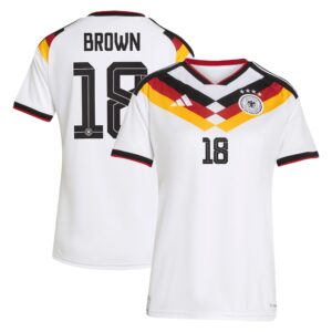 Deutschland 26 Heimtrikot - Frauen mit Aufdruck Brown 18