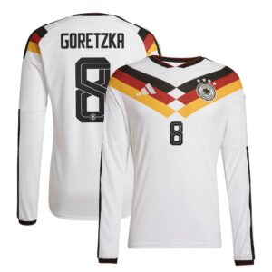 Deutschland 26 Authentic langärmeliges Heimtrikot  mit Aufdruck Goretzka 8