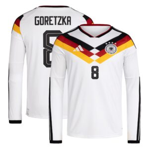 Deutschland 26 Home Replica Langarmtrikot mit Aufdruck Goretzka 8