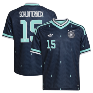 DFB Auswärtstrikot 2026 - Kinder mit Aufdruck Schlotterbeck 15