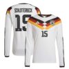 Deutschland 26 Authentic langärmeliges Heimtrikot mit Aufdruck Schlotterbeck 15