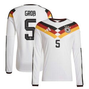 Deutschland 26 Authentic langärmeliges Heimtrikot mit Aufdruck Groß 5