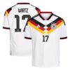 Deutschland 26 Heimtrikot Replica - Kinder mit Aufdruck Wirtz 17