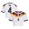 Kürzer geschnittenes Deutschland 26 Replica Heimtrikot mit Aufdruck Tah 4