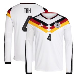 Deutschland 26 Home Replica Langarmtrikot mit Aufdruck Tah 4