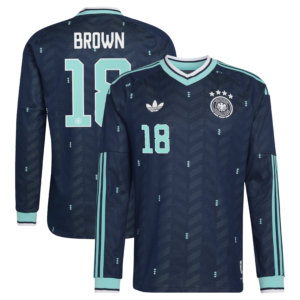 DFB Long Sleeve Auswärtstrikot Authentic 2026 mit Aufdruck Brown 18