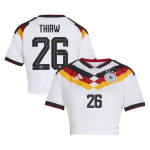Kürzer geschnittenes Deutschland 26 Replica Heimtrikot mit Aufdruck Thiaw 26