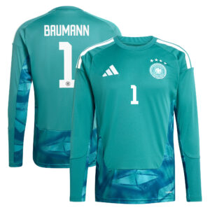 Deutschland 26 Replica Langärmeliges Torwart-Heimtrikot mit Aufdruck Baumann 1