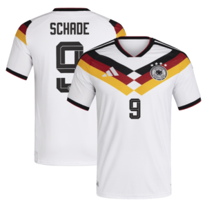 Authentisches Deutschland 26 Heimtrikot mit Aufdruck Schade 9