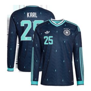 DFB Auswärtstrikot 2026 - Langarm mit Aufdruck Karl 25